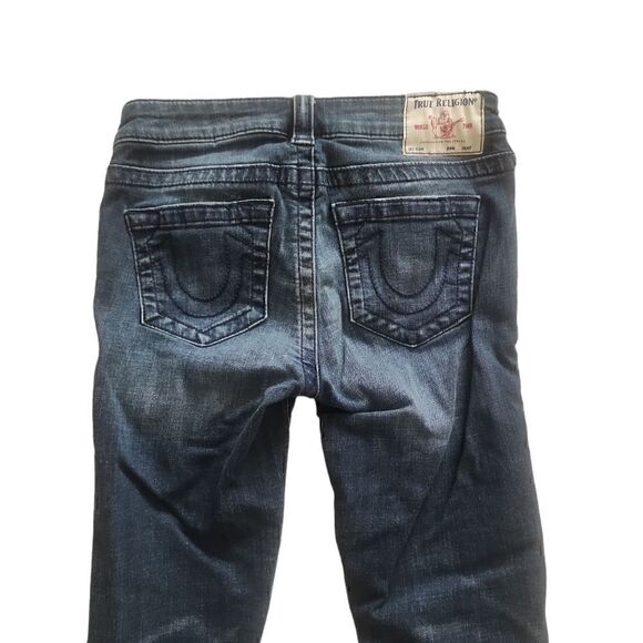 True Religion Distressed Moto Jean Size 26 - Picture 3 of 5